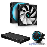 DeepCool GAMMAXX L240 V2 CPU Liquid Cooler With Anti-Leak Tech, New Water-Black And 2X 120mm RGB Fans, Built-In 12V RGB Lighting System With 6X Ultra-Bright RGB LEDs On Each Fan - Black Colour - Image 2