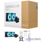 DeepCool GAMMAXX L240 V2 CPU Liquid Cooler With Anti-Leak Tech, New Water-Black And 2X 120mm RGB Fans, Built-In 12V RGB Lighting System With 6X Ultra-Bright RGB LEDs On Each Fan - Black Colour - Image 3