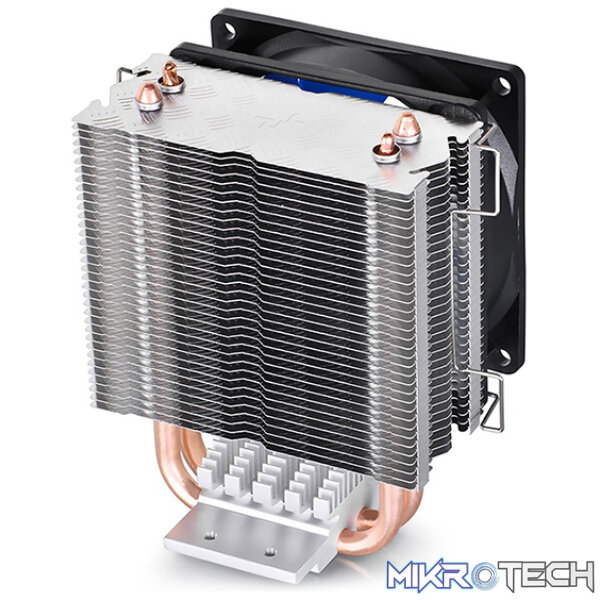 DeepCool Ice Edge Mini FS V2.0 CPU Air Cooler With 2X Sintered Metal Powder Heatpipes, Specialized Aluminum Heatsink And TPE Fan Housing - Black Colour - Image 2