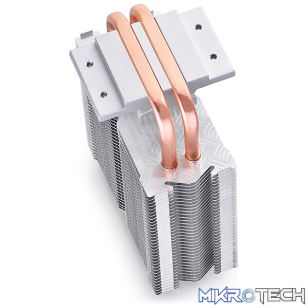 DeepCool Ice Edge Mini FS V2.0 CPU Air Cooler With 2X Sintered Metal Powder Heatpipes, Specialized Aluminum Heatsink And TPE Fan Housing - Black Colour - Image 3