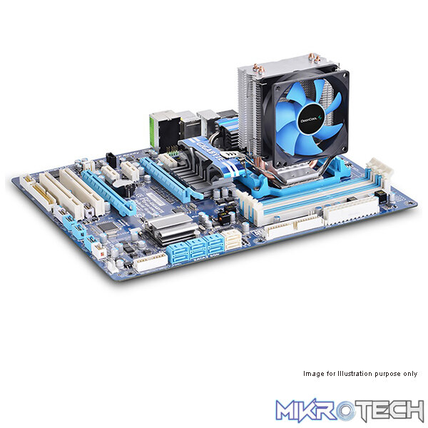 DeepCool Ice Edge Mini FS V2.0 CPU Air Cooler With 2X Sintered Metal Powder Heatpipes, Specialized Aluminum Heatsink And TPE Fan Housing - Black Colour - Image 4