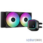 DeepCool LE520BK ARGB AIO CPU Liquid Cooler With New High-Performance ARGB Hydro Bearing PWM Fans And 240mm Radiator And Heat Dissipation Power of 220W - Black Colour