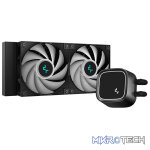 DeepCool LE520BK ARGB AIO CPU Liquid Cooler With New High-Performance ARGB Hydro Bearing PWM Fans And 240mm Radiator And Heat Dissipation Power of 220W - Black Colour - Image 2