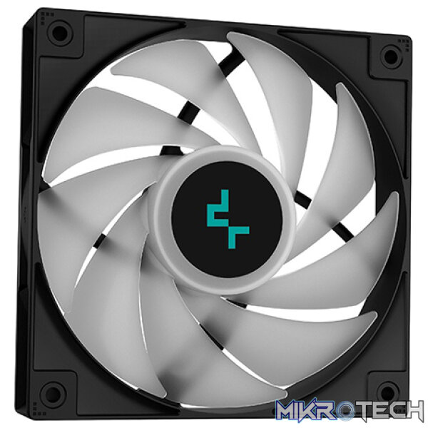 DeepCool LE520BK ARGB AIO CPU Liquid Cooler With New High-Performance ARGB Hydro Bearing PWM Fans And 240mm Radiator And Heat Dissipation Power of 220W - Black Colour - Image 4
