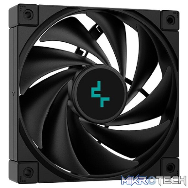 DeepCool Infinity Series LT720 Black High Performance All-In-One Liquid CPU Cooler With 360mm Size Radiator, 3X FK120MM FDB ARGB Black Fans And Anti-Leak Tech - Black Colour - Image 2