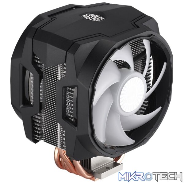 Cooler Master MasterAir MA610P ARGB CPU Air Cooler With 6X Copper Heatpipes And Twin 120mm ARGB Sickleflow Fans And Mini Controller - Black Colour - Image 3
