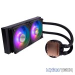 Cooler Master MasterLiquid PL240 Flux CPU Liquid Cooling With 240mm Low-Profile Radiator and Dual Loop ARGB Pump - Black Colour - Image 4