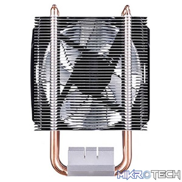 Cooler Master Hyper 411R CPU Air Cooler With 92mm PWM White LED Fan And 4X Heatpipes And Special Fin Design Optimizes AirFlow - Black Colour - Image 4