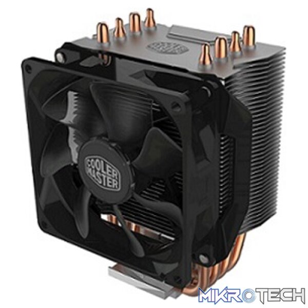 Cooler Master Hyper 412R CPU Air Cooler With 4X Direct Contact Heatpipes, 92mm PWM Fan And Supports Latest Intel / AMD CPU Socket - Black Colour - Image 3