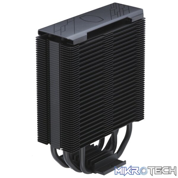 Cooler Master Hyper 212 Halo Black ARGB Gen2 CPU Air Cooler With 4X Direct Contact Jet-Black Aluminium Heat Pipes And 1X 120mm Rifle Bearing PWM Fan - Black Colour - Image 3