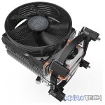 Cooler Master Hyper T20 CPU Air Cooler For Intel / AMD Sockets And Large Aluminum Fin Tower To Increase The Cooling Performance - Black Colour - Image 2