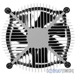 Cooler Master I50 CPU Air Cooler For Intel LGA115XX Sockets And Perfectly Design For All-In-One Systems Or Limited Form Factor Cases - Black Colour - Image 3
