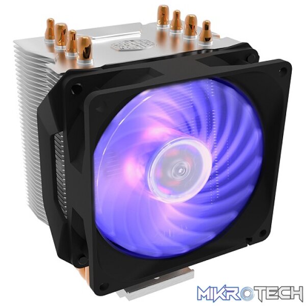 Cooler Master Hyper 410R RGB CPU Air Cooler With Direct Contact Technology And 92mm PWM RGB Fan - Black Colour - Image 2