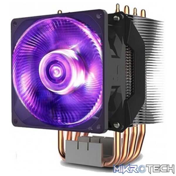 Cooler Master Hyper 410R RGB CPU Air Cooler With Direct Contact Technology And 92mm PWM RGB Fan - Black Colour - Image 3