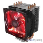 Cooler Master Hyper 410R CPU Air Cooler With 4X Direct Contact Heatpipes, 92mm PWM Red LED Fan And Outstanding Performance For SFF Cases - Black Colour - Image 3
