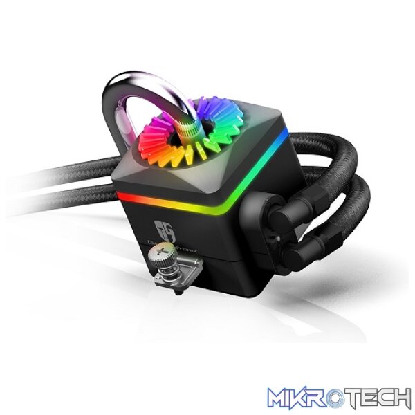 DeepCool Captain 240Pro V2 Liquid CPU Cooler With Anti-Leak Tech Inside, Stainless Steel Pipe and A-RGB Lighting System - Black Colour - Image 3