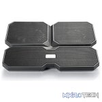 DeepCool Multi-Core X6 15.6" Notebook Cooler Butterfly Design with 4X Built-in Fans - Black Colour - Image 3