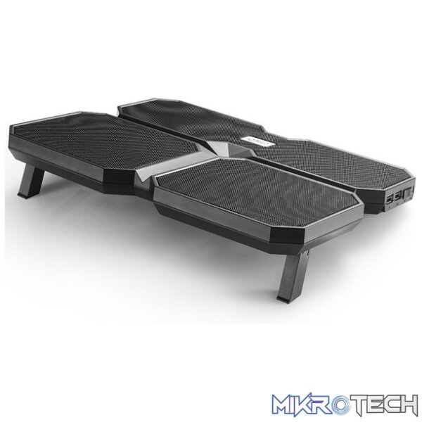 DeepCool Multi-Core X6 15.6" Notebook Cooler Butterfly Design with 4X Built-in Fans - Black Colour - Image 4