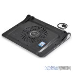 DeepCool N180FS 17" Notebook Cooler With Metal Mesh Front Panel, Massive 180mm Fan and Angle Adjustable with USB Passthrough - Black Colour - Image 4