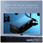 UGreen 20418 Mini DisplayPort Male To HDMI 4K@30Hz / VGA+ DVI-D(24+1)1080P@60Hz Female Adapter With Gold-Plated Connectors And Thunderbolt 2 Interface Compatibility - Black Colour - Image 4