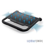 DeepCool N200 15.6" Notebook Cooler With Extruded Aluminum Panel and Effective Cooling Performance with High-Quality Plastic Material - Black Colour - Image 4