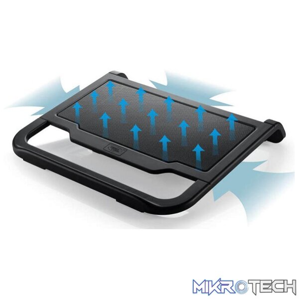 DeepCool N200 15.6" Notebook Cooler With Extruded Aluminum Panel and Effective Cooling Performance with High-Quality Plastic Material - Black Colour - Image 4