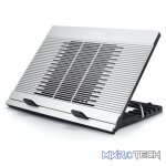 DeepCool N9 17" Full Aluminium Notebook Cooler With 180mm Cooling Fan and Adjustable in Different Angles For Ergonomics Comfort - Aluminium Sliver Colour