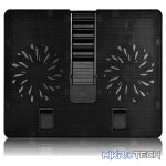 DeepCool U Pal 15.6" Notebook Cooler With 2X 140mm Fans and Cooling Coverage For Hot Zones - Black Colour - Image 2
