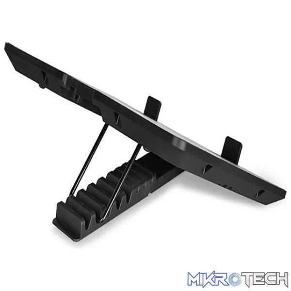 DeepCool U Pal 15.6" Notebook Cooler With 2X 140mm Fans and Cooling Coverage For Hot Zones - Black Colour - Image 3
