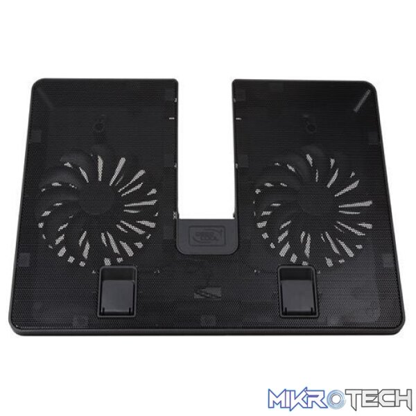 DeepCool U Pal 15.6" Notebook Cooler With 2X 140mm Fans and Cooling Coverage For Hot Zones - Black Colour - Image 4