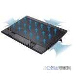 DeepCool WindPal-FS 17" Portable And Slim Design Notebook Cooler With Dual 140mm Fans And 2x Built-in USB2.0 Ports - Black Colour - Image 3