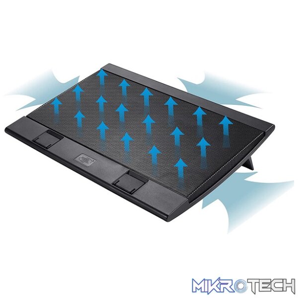 DeepCool WindPal-FS 17" Portable And Slim Design Notebook Cooler With Dual 140mm Fans And 2x Built-in USB2.0 Ports - Black Colour - Image 3