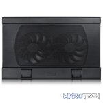 DeepCool WindPal-FS 17" Portable And Slim Design Notebook Cooler With Dual 140mm Fans And 2x Built-in USB2.0 Ports - Black Colour - Image 4