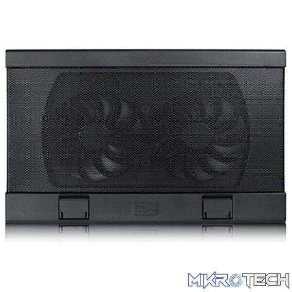 DeepCool WindPal-FS 17" Portable And Slim Design Notebook Cooler With Dual 140mm Fans And 2x Built-in USB2.0 Ports - Black Colour - Image 4