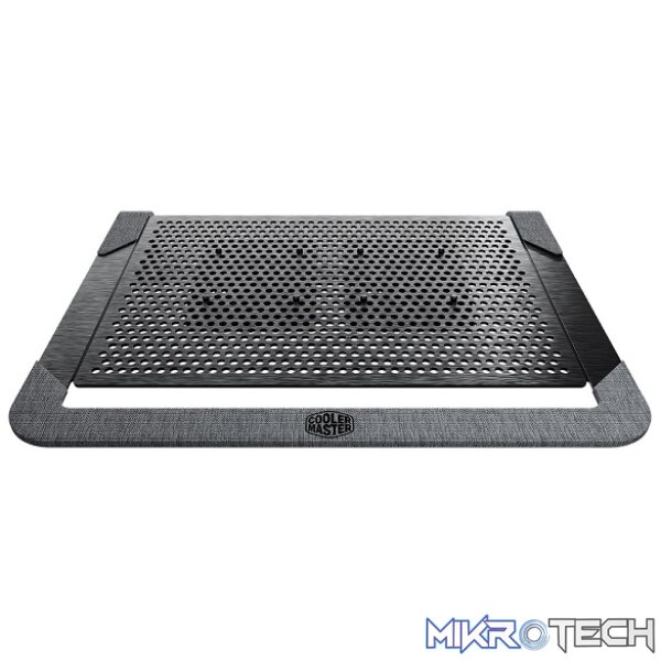 Cooler Master NotePal U2 Plus V2 Notebook Cooler With Two Movable Cooling Fans And Aluminum Material Ans Supports Up To 17" Laptops - Black Colour - Image 2