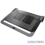 Cooler Master NotePal U2 Plus V2 Notebook Cooler With Two Movable Cooling Fans And Aluminum Material Ans Supports Up To 17" Laptops - Black Colour - Image 3