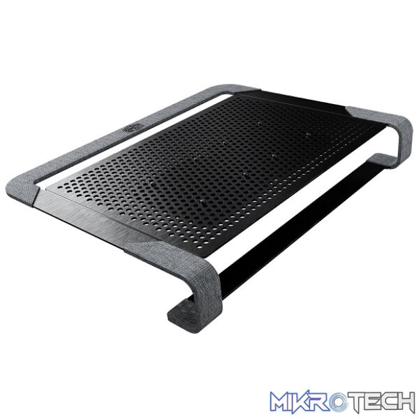 Cooler Master NotePal U2 Plus V2 Notebook Cooler With Two Movable Cooling Fans And Aluminum Material Ans Supports Up To 17" Laptops - Black Colour - Image 4