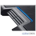 Cooler Master NotePal X3 17" Notebook Cooler With Upgraded 200mm Blue LED Fan And Unique Front Vent Hand Dryer Design, High-Grade Glossy UV Coating And Adjustable Height Settings For Typing / Viewing - Black Colour - Image 4