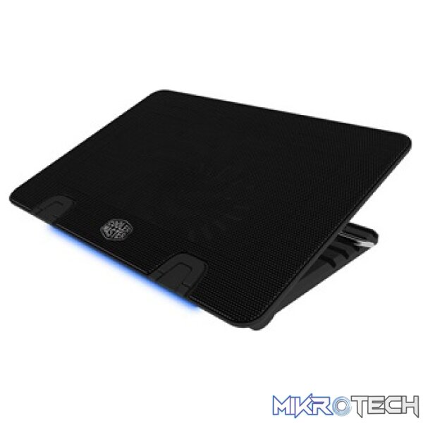 Cooler Master NotePal ErgoStan IV 17" Notebook Cooler With 140mm Silent Fan And 5 Ergonomic Height Setting For Comfortable Viewing Angle And 4 Additional USB Ports - Black Colour - Image 3