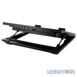 Cooler Master NotePal ErgoStand Lite 15.6" Notebook Cooler With Metal Mesh And 160mm Silent Cooling Fan And Adjustable 3X Different Positions - Black Colour - Image 3