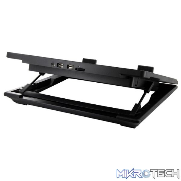 Cooler Master NotePal ErgoStand Lite 15.6" Notebook Cooler With Metal Mesh And 160mm Silent Cooling Fan And Adjustable 3X Different Positions - Black Colour - Image 3