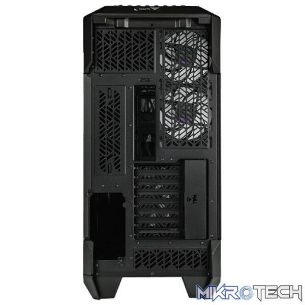 Cooler Master HAF 700 E-ATX Chassis With Dual 200mm Sickleflow ARGB PWM Performance Edition Fans And Tempered Glass Side Panel - Titanium Grey - Image 4