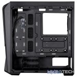 Cooler Master MasterBox MB500 ATX Tower Case With Mesh Geode Front Panel, 2X USB-A V3.2 Gen1, 1X 120MM Pre-Installed SF120 ARGB Fan And Tempered Glass Side Panel - Black Colour - Image 3
