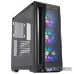 Cooler Master MasterBox MB511D ATX Tower Case With Mesh Geode Front Panel, 2X USB-A V3.2 Gen1, 3X 120MM Pre-Installed ARGB Fan And Tempered Glass Side Panel - Black Colour - Image 3