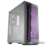 Cooler Master MasterBox MB511 ATX Mid-Tower Case With Tempered Glass Side Panel And Three 120mm RGB LED Fans Pre-Installed - Black Colour