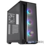 Cooler Master MasterBox MB520 Black ATX Tower Case With DarkMirror Front Panel, 2X USB-A V3.2 Gen1, 3X 120MM Pre-Installed ARGB Fan And Tempered Glass Side Panel - Black Colour