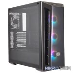 Cooler Master MasterBox MB520 Black ATX Tower Case With DarkMirror Front Panel, 2X USB-A V3.2 Gen1, 3X 120MM Pre-Installed ARGB Fan And Tempered Glass Side Panel - Black Colour - Image 2