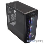 Cooler Master MasterBox MB520 Black ATX Tower Case With DarkMirror Front Panel, 2X USB-A V3.2 Gen1, 3X 120MM Pre-Installed ARGB Fan And Tempered Glass Side Panel - Black Colour - Image 4