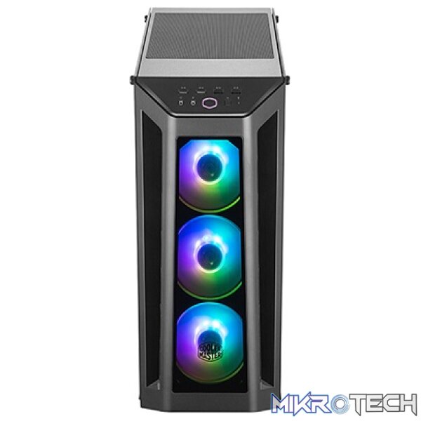 Cooler Master MasterBox MB530P ATX Mid-Tower Case With Tempered Glass Side Panel And Three 120mm ARGB Fans Pre-Installed - Black Colour - Image 3