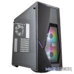 Cooler Master MasterBox K500 ATX Mid-Tower Chassis With FineMesh Front Panel, Tempered Glass Side Panel And Two 120mm ARGB Fans Pre-Installed - Black Colour